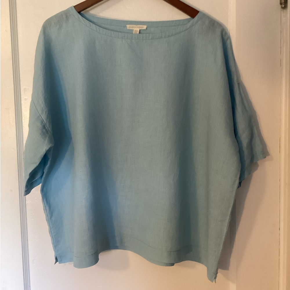 Eileen Fisher Sky Blue Top